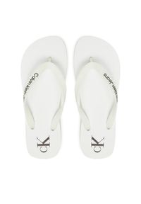 Calvin Klein Jeans Japonki Beach Sandal Transparent Tpu YW0YW01829 Biały. Kolor: biały