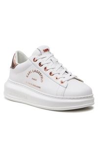 Karl Lagerfeld - KARL LAGERFELD Sneakersy KL62538 Biały. Kolor: biały. Materiał: skóra