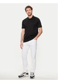 Karl Lagerfeld - KARL LAGERFELD Polo 745007 542201 Czarny Regular Fit. Typ kołnierza: polo. Kolor: czarny. Materiał: bawełna