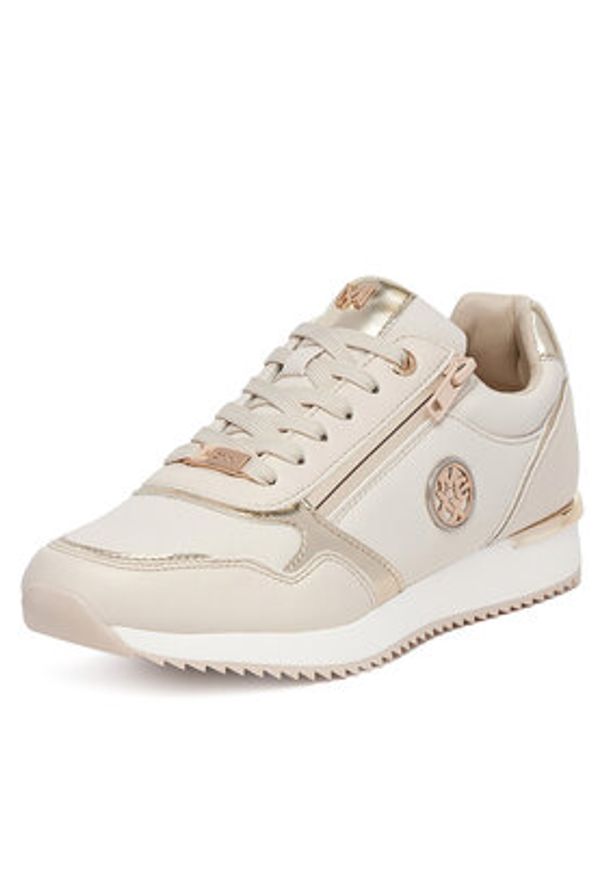 MEXX Sneakersy MI001013151W Beżowy. Kolor: beżowy. Materiał: skóra