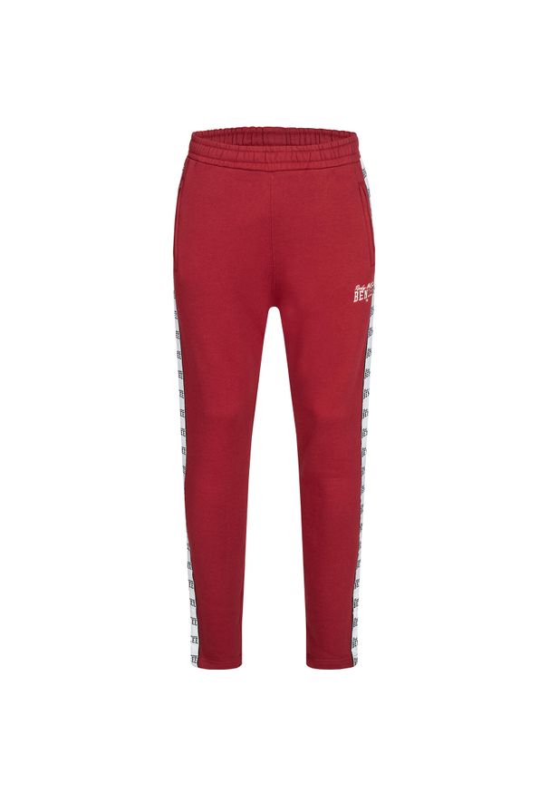 Spodnie do biegania Benlee Sutherland. Okazja: na co dzień. Kolor: czerwony. Materiał: dresówka. Styl: casual, sportowy