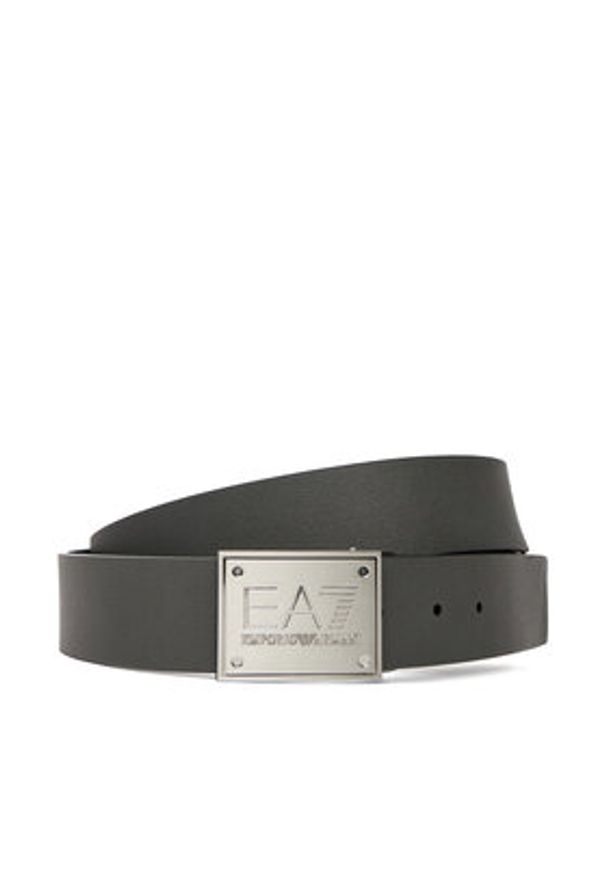 EA7 Emporio Armani Pasek Męski 7X000091 AF14319 MC165 Czarny. Kolor: czarny. Materiał: skóra