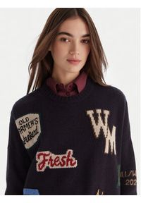 Weekend Max Mara Sweter Pavidi 2525366262 Granatowy Oversize. Kolor: niebieski. Materiał: wełna #3