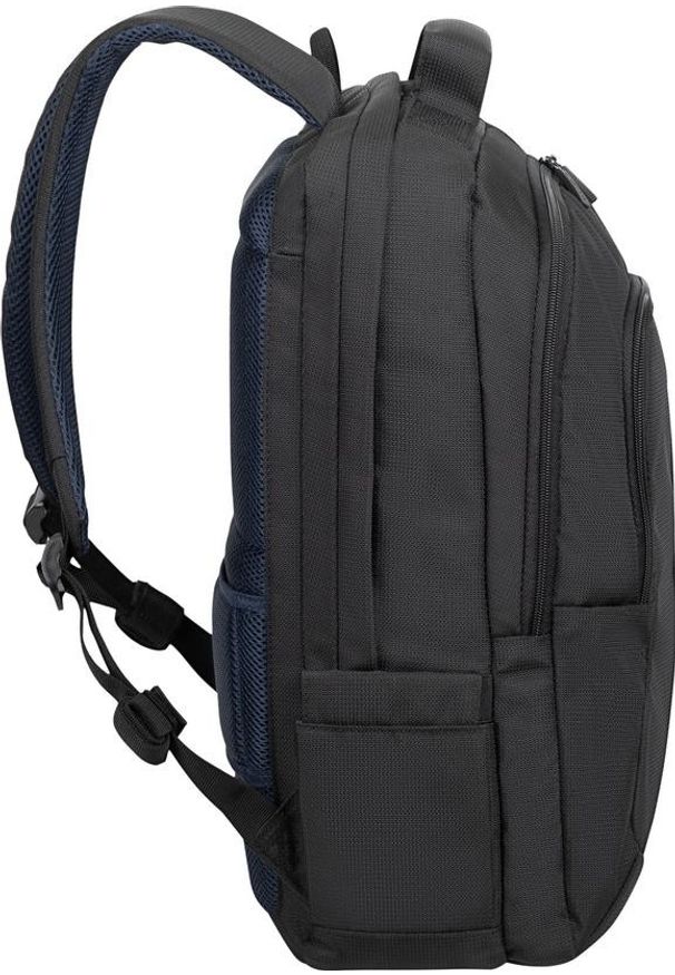RIVACASE - Plecak Rivacase 8460 czarny. Kolor: czarny. Materiał: materiał, poliester. Wzór: paski. Styl: młodzieżowy, elegancki, casual