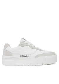 Just Cavalli Sneakersy 78RA3ST3 ZPB00 Biały. Kolor: biały. Materiał: skóra