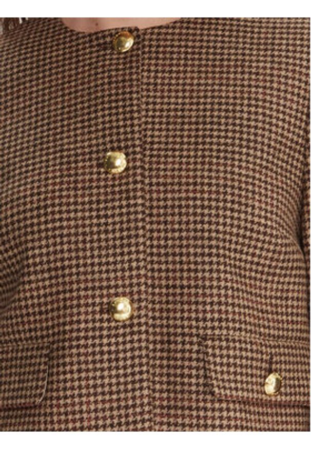 Barbour Marynarka LTA0126BR51 Brązowy Regular Fit. Kolor: brązowy. Materiał: wełna