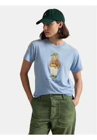 Polo Ralph Lauren T-Shirt 211971730001 Błękitny Relaxed Fit. Typ kołnierza: polo. Kolor: niebieski. Materiał: bawełna #1