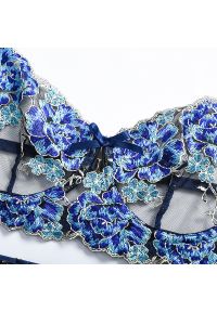 Intica - Komplet bielizny trzyczęściowy z delikatnymi detalami na wyjątkowe okazje Maimo. Kolor: niebieski. Materiał: tkanina, materiał #9