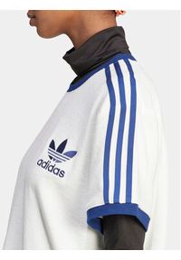 Adidas - adidas T-Shirt 3-Stripes IT9842 Biały Loose Fit. Kolor: biały. Materiał: bawełna #5