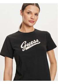 Guess Jeans T-Shirt W4YI13 J1314 Czarny Regular Fit. Kolor: czarny. Materiał: bawełna #4