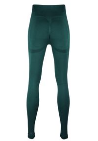 BESHAPED - Legginsy Modelujące - Power Up! Bezszwowe. Kolor: zielony. Materiał: nylon. Sport: fitness