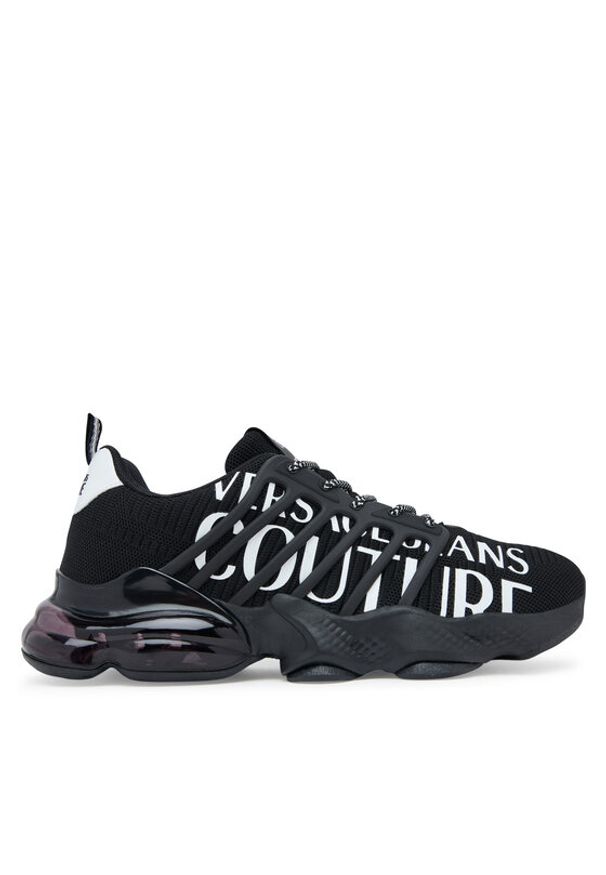 Versace Jeans Couture Sneakersy 79YA3SU1 ZSC93 899 Czarny. Kolor: czarny. Materiał: materiał