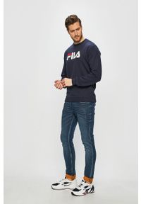 Fila - Bluza. Okazja: na co dzień. Kolor: niebieski. Wzór: nadruk. Styl: casual #4