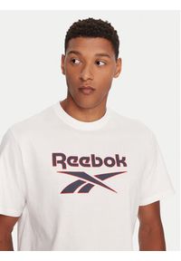 Reebok T-Shirt RK25157CCM Biały Regular Fit. Kolor: biały. Materiał: bawełna