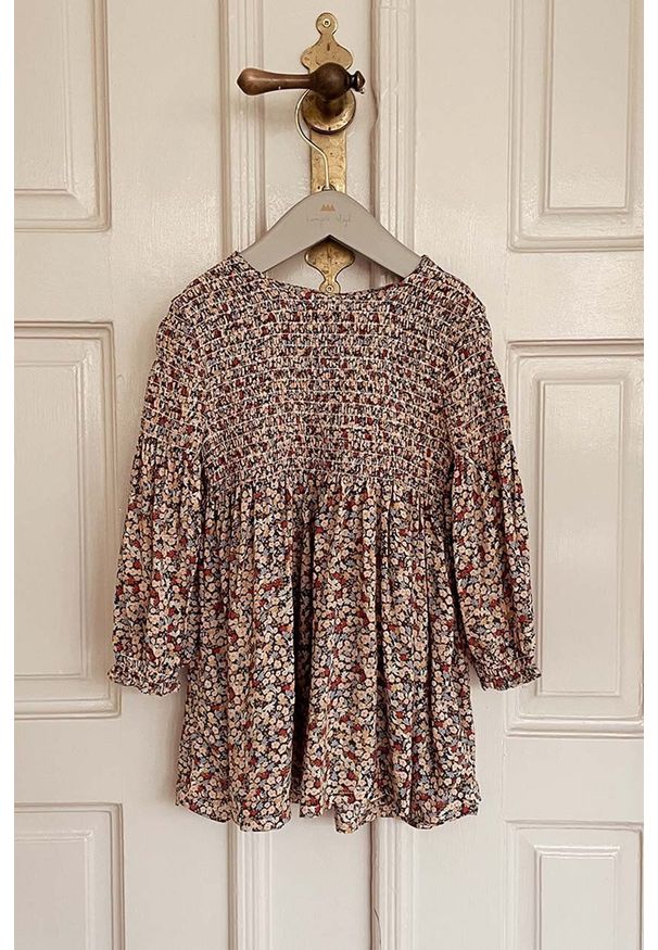 KONGES SLOJD - Konges Sløjd sukienka dziecięca mini rozkloszowana. Długość rękawa: długi rękaw. Długość: mini