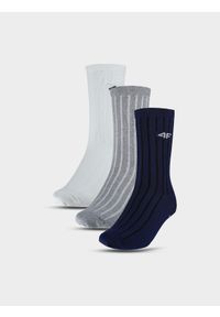 4f - Skarpetki casual za kostkę (3-pack) uniseks - multikolor. Kolor: wielokolorowy. Materiał: materiał, bawełna, poliester, włókno