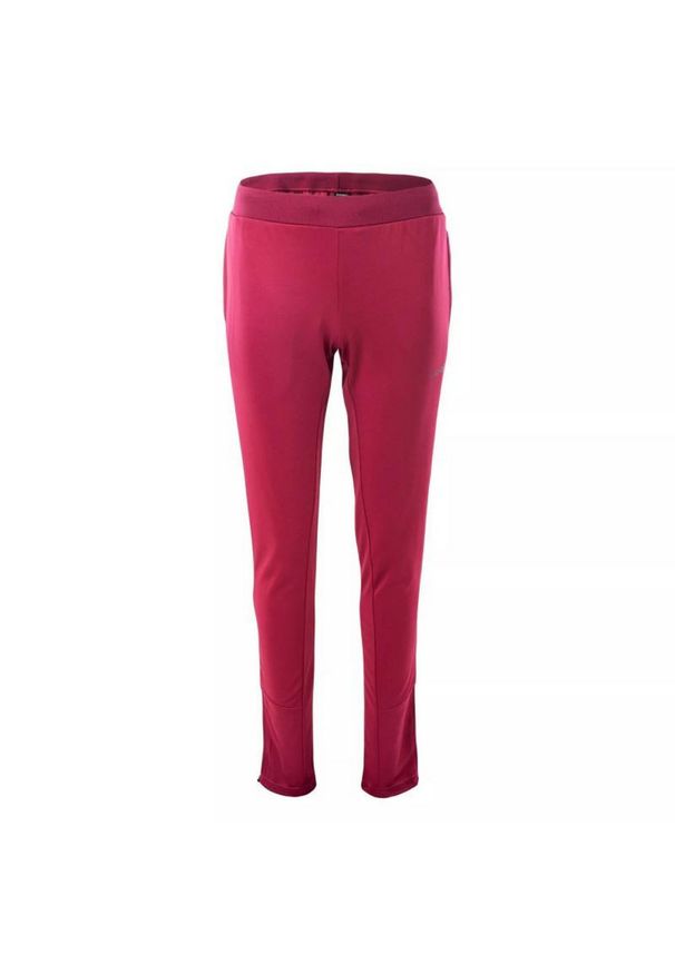 Hi-tec - Spodnie Dresowe Damskie Delio. Kolor: czerwony. Materiał: dresówka. Sport: fitness