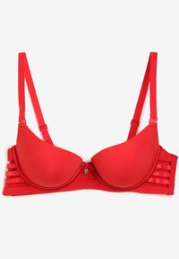 Renee - Czerwony Biustonosz Push Up z Regulowanymi Ramiączkami Dimarinsa. Kolor: czerwony. Rodzaj stanika: push-up #3