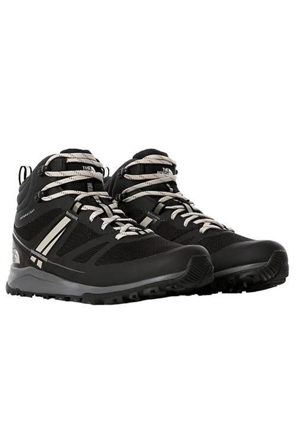 Buty do chodzenia męskie The North Face Litewave Mid Futureligh. Wysokość cholewki: za kostkę. Zapięcie: sznurówki. Kolor: czarny. Materiał: syntetyk, materiał. Szerokość cholewki: normalna. Sport: turystyka piesza