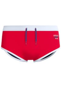 Kąpielówki męskie Speedo Jetstream Retro Logo Brief. Kolor: czerwony
