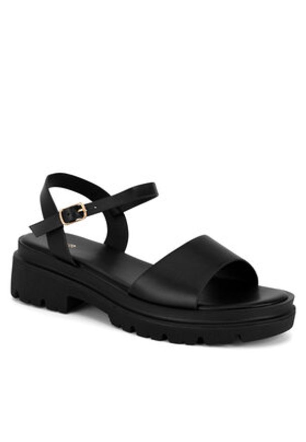 DeeZee Sandały WYL201123-1 Czarny. Kolor: czarny. Materiał: syntetyk