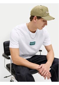 Jack & Jones T-Shirt Frank 12288092 Biały Relaxed Fit. Kolor: biały. Materiał: bawełna #5
