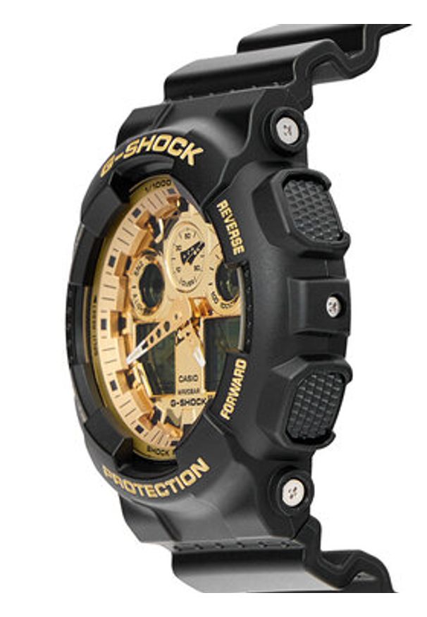 G-Shock Zegarek GA-100GGB-1A9ER Czarny. Kolor: czarny