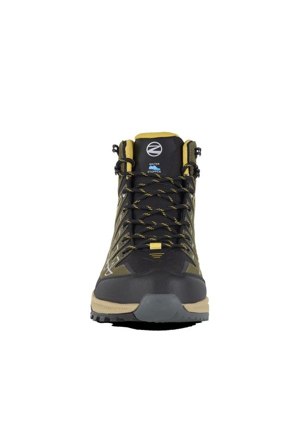 Buty trekkingowe męskie TREZETA Thunder Mid z membraną WP. Kolor: czarny, zielony, żółty, wielokolorowy
