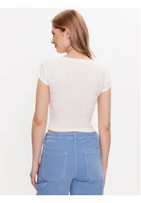 BDG Urban Outfitters T-Shirt BDG AIMEE POINTELLE TOP 76468321 Biały Slim Fit. Kolor: biały. Materiał: bawełna #2