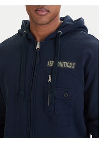 Aeronautica Militare Bluza 261FE2100UF00679 Granatowy Regular Fit. Kolor: niebieski. Materiał: bawełna #4