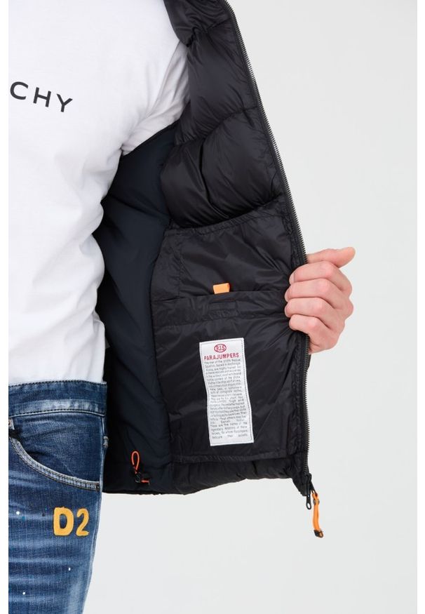 Parajumpers - PARAJUMPERS Czarna męska kurtka Gover, Rozmiar L. Kolor: czarny. Materiał: puch
