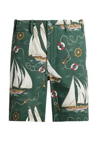 Polo Ralph Lauren Szorty materiałowe 710972102001 Zielony Regular Fit. Kolor: zielony. Materiał: bawełna #4