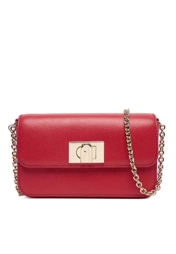 Furla Torebka 1927 Mini WE00265 ARE000 CN RUB00 Bordowy. Kolor: czerwony. Materiał: skórzane