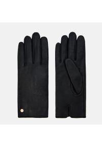 Mohito - Skórzane rękawiczki - Czarny. Kolor: czarny. Materiał: skóra #1