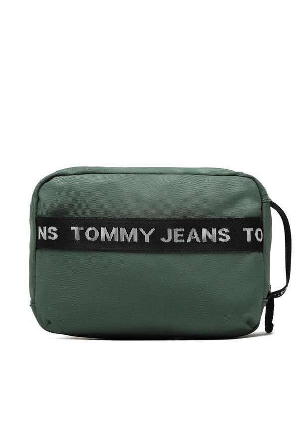 Kosmetyczka Tommy Jeans. Kolor: zielony. Materiał: nylon