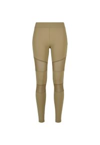 Legginsy damskie Urban Classics Tech Mesh GT. Kolor: zielony. Materiał: mesh #1
