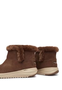 skechers - Skechers Botki On-The-Go Stellar 144775/CHOC Brązowy. Kolor: brązowy. Materiał: zamsz, skóra #6