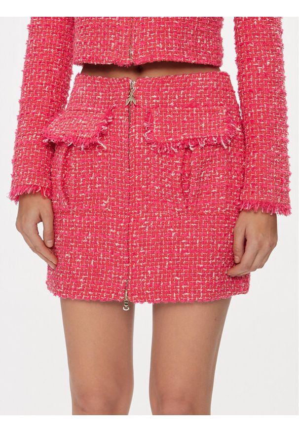 Patrizia Pepe Spódnica mini 8G0402/A376-F592 Różowy Regular Fit. Kolor: różowy. Materiał: bawełna