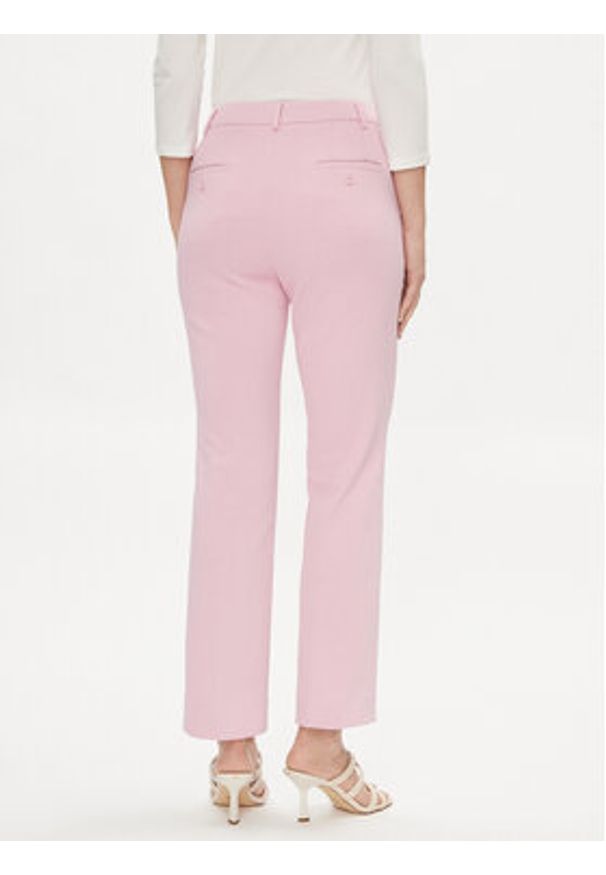 Weekend Max Mara Spodnie materiałowe Basco 2415781051 Różowy Straight Leg. Kolor: różowy. Materiał: bawełna