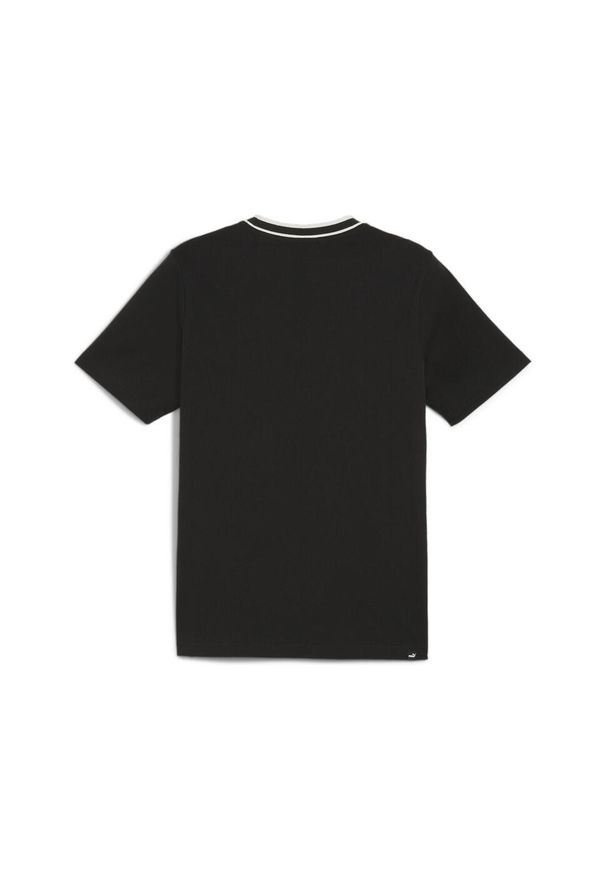 Puma - Męska koszulka z nadrukiem PUMA SQUAD PUMA Black. Kolor: czarny. Materiał: bawełna, materiał. Wzór: nadruk. Sport: fitness