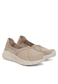 skechers - Skechers Baleriny Bobs B Flex 117323/TPE Beżowy. Kolor: beżowy. Materiał: materiał #3