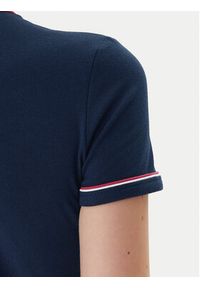 Lacoste T-Shirt TF5289 Granatowy Slim Fit. Kolor: niebieski. Materiał: bawełna #7