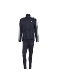 Adidas - Dres adidas AEROREADY Tricot Quarter-Zip, Mężczyźni. Kolor: niebieski. Materiał: dresówka