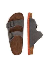 Rieker Klapki 21190-40 Szary. Kolor: szary. Materiał: skóra, nubuk #5