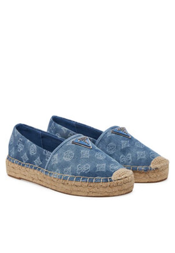 Guess Espadryle FLJDNN DEN14 Niebieski. Kolor: niebieski. Materiał: materiał