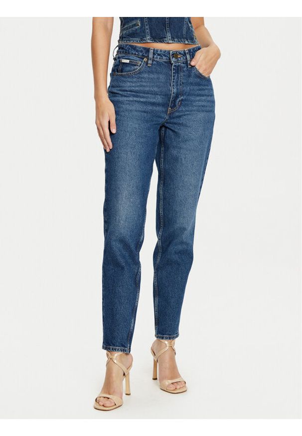 Guess Jeans Jeansy W5RA0D D5M44 Granatowy Regular Fit. Kolor: niebieski