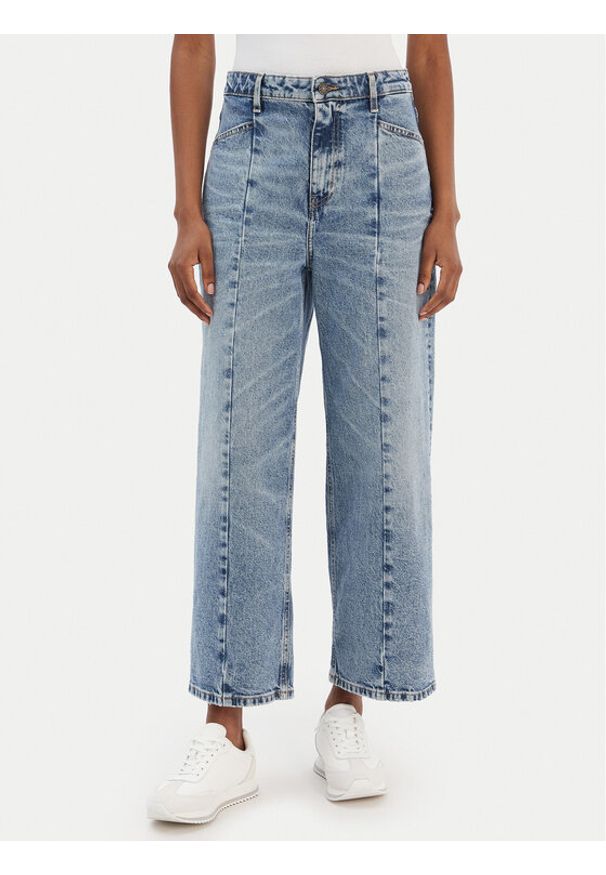 Guess Jeans Jeansy W6RA1H D5M4M Niebieski Wide Leg. Kolor: niebieski