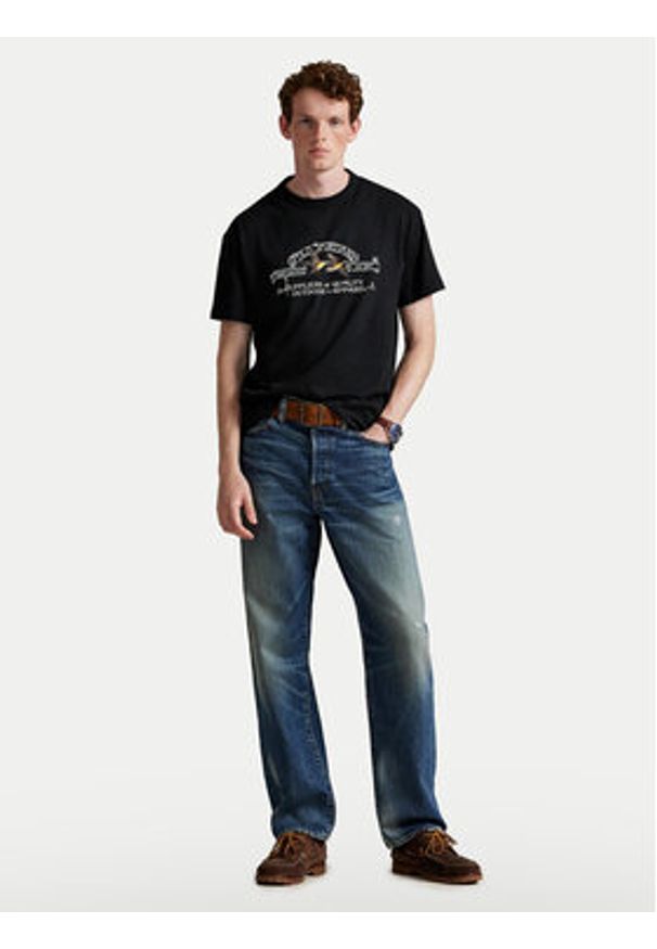 Polo Ralph Lauren T-Shirt 710981142001 Czarny Classic Fit. Typ kołnierza: polo. Kolor: czarny. Materiał: bawełna