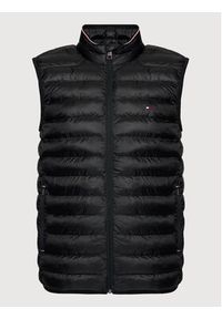TOMMY HILFIGER - Tommy Hilfiger Bezrękawnik Core Circular MW0MW18762 Czarny Regular Fit. Kolor: czarny. Materiał: syntetyk. Długość rękawa: bez rękawów #4