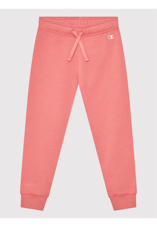 Champion Spodnie dresowe Logo Stretch 404451 Różowy Regular Fit. Kolor: różowy. Materiał: bawełna